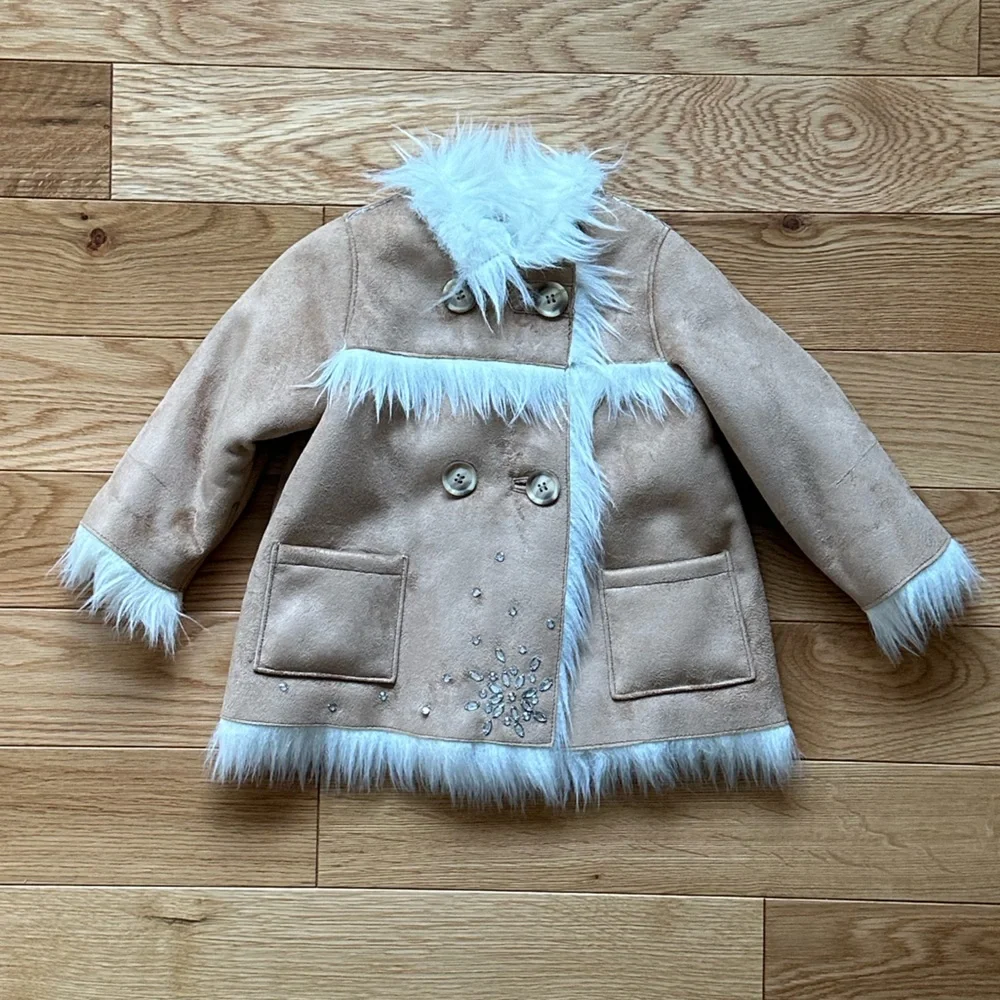 NWT Charabia France faux sherling coat - Picture 5 of 9